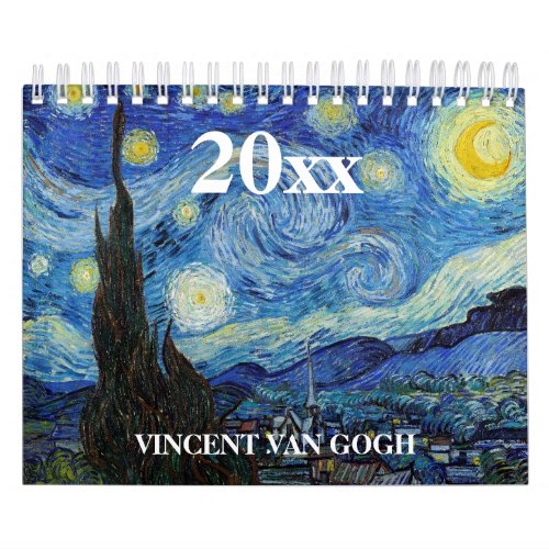 Vincent van Gogh Fine Art Calendar