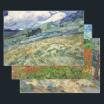 Vincent Van Gogh Fine Art Decoupage  Wrapping Paper Sheets<br><div class="desc">Three beautiful landscapes fine art works from the Dutch painter Vincent Van Gogh. For decoupage artists note that these designs are also available in tissue paper for those who prefer the thinner paper, this wrapping paper is more than 3x the thickness of the decoupage tissue. For the tissue paper and...</div>