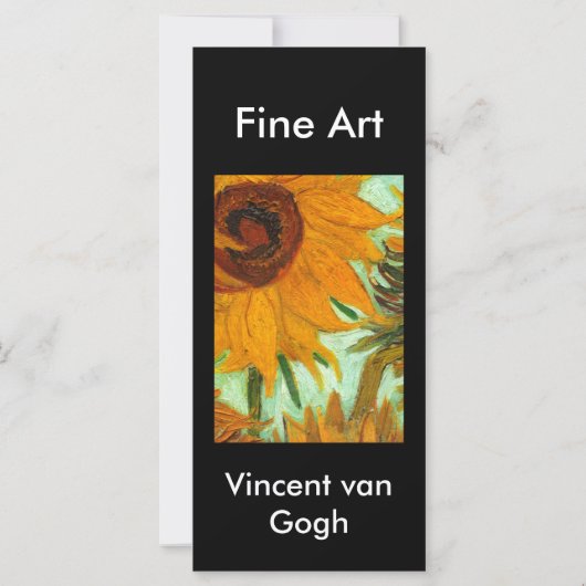 Vincent van Gogh, fine art, sunflower (Back)