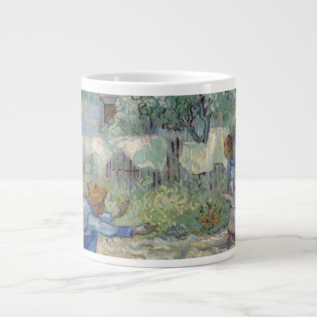 Vincent Van Gogh - First Steps, after Millet Giant Coffee Mug (Front)
