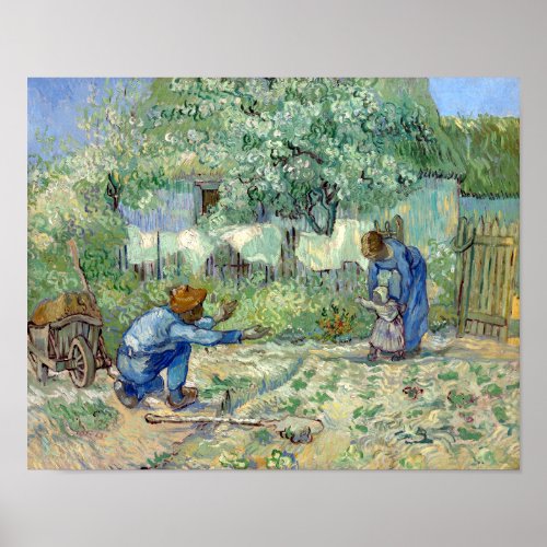 Vincent van Gogh First Steps after Millet Poster