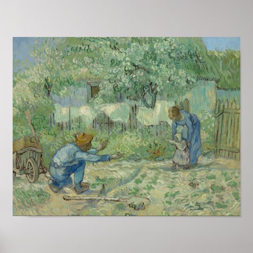 Vincent van Gogh _ First Steps after Millet Poster
