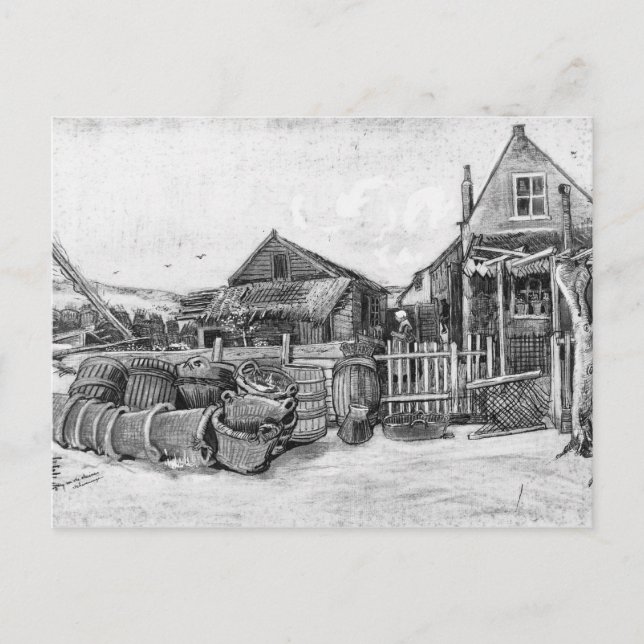 Vincent van Gogh | Fish drying barn, Scheveningen Postcard (Front)