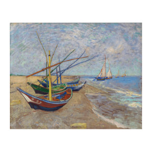 Vincent van Gogh - Fishing Boats on the Beach Acrylic Print