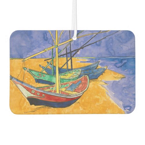 Vincent van Gogh _ Fishing Boats on the Beach Air Freshener