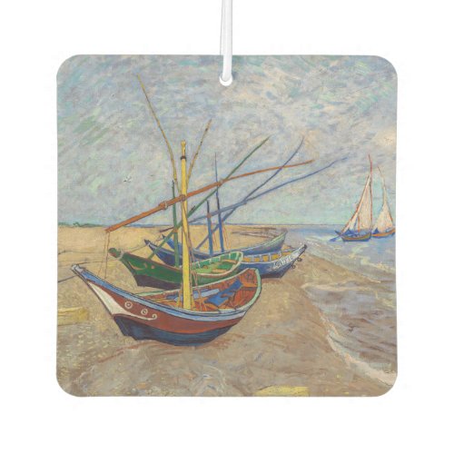 Vincent van Gogh _ Fishing Boats on the Beach Air Freshener