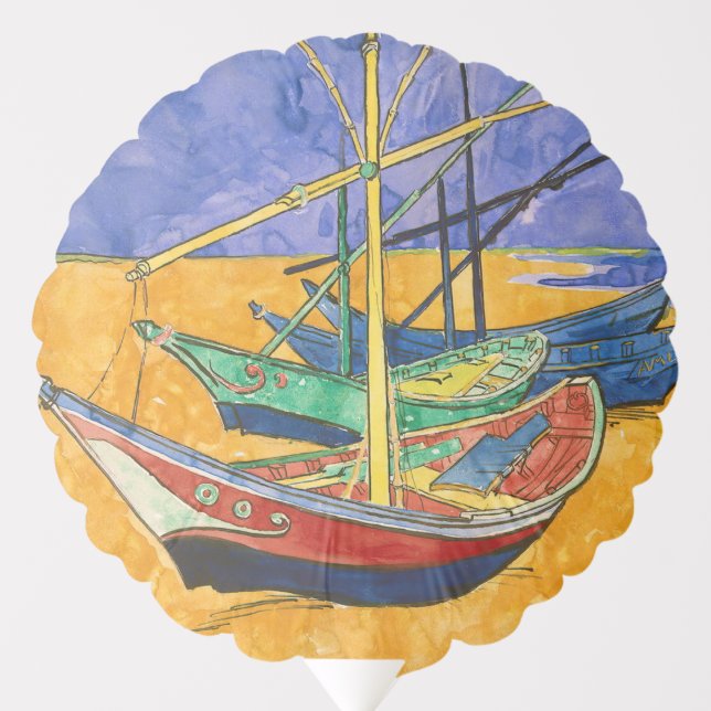 Vincent van Gogh - Fishing Boats on the Beach Balloon (Front)