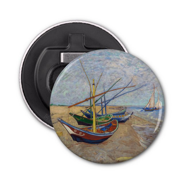 Vincent van Gogh - Fishing Boats on the Beach Bottle Opener (Front)