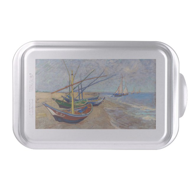 Vincent van Gogh - Fishing Boats on the Beach Cake Pan (Front)