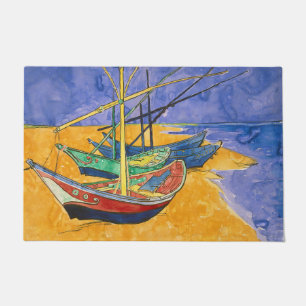 Vincent van Gogh - Fishing Boats on the Beach Doormat