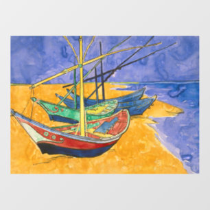 Vincent van Gogh - Fishing Boats on the Beach Floor Decals