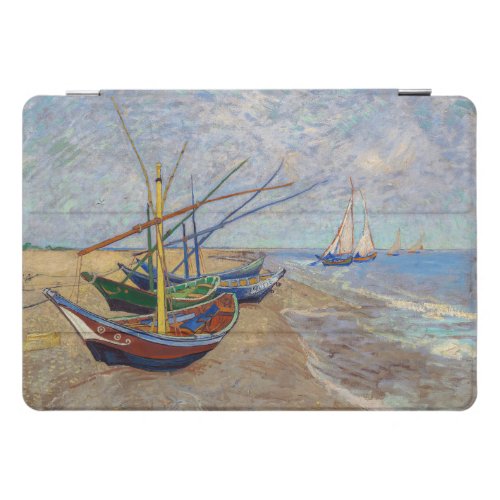 Vincent van Gogh _ Fishing Boats on the Beach iPad Pro Cover