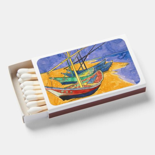 Vincent van Gogh _ Fishing Boats on the Beach Matchboxes