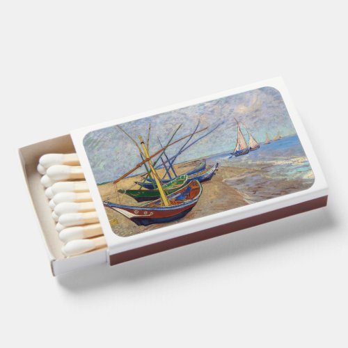 Vincent van Gogh _ Fishing Boats on the Beach Matchboxes