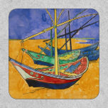 Vincent van Gogh - Fishing Boats on the Beach Patch<br><div class="desc">Fishing Boats on the Beach at Saintes-Maries de la Mer - Watercolor - Vincent van Gogh,  1888</div>