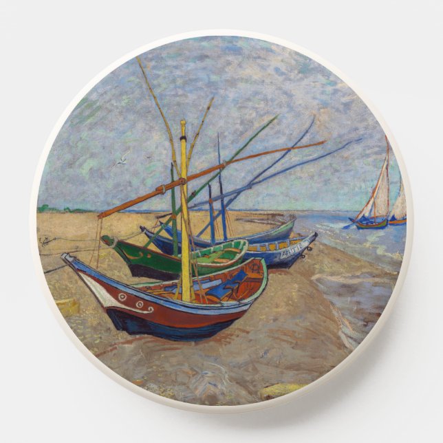 Vincent van Gogh - Fishing Boats on the Beach PopSocket (Popsocket)