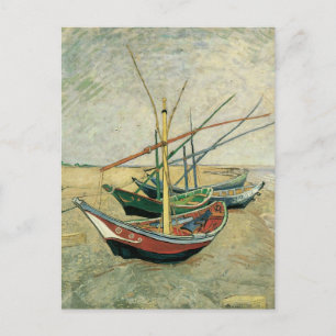 Vincent van Gogh - Fishing Boats on the Beach Postcard