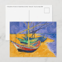 Vincent van Gogh - Fishing Boats on the Beach
