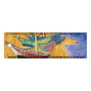 Vincent van Gogh - Fishing Boats on the Beach Ruler