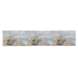 Vincent van Gogh - Fishing Boats on the Beach Short Table Runner