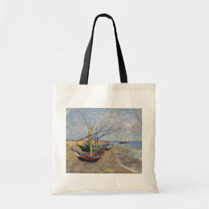 Vincent van Gogh - Fishing Boats on the Beach Tote Bag