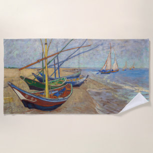 Vincent van Gogh - Fishing Boats on the Beach Towel