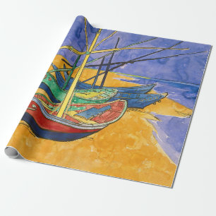 Vincent van Gogh - Fishing Boats on the Beach Wrapping Paper