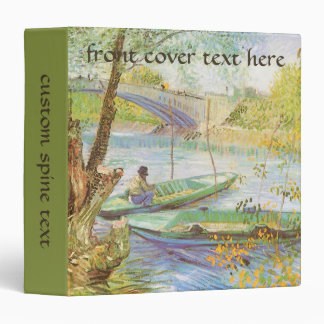 Vincent van Gogh Fishing in Spring, Pont de Clichy 3 Ring Binder