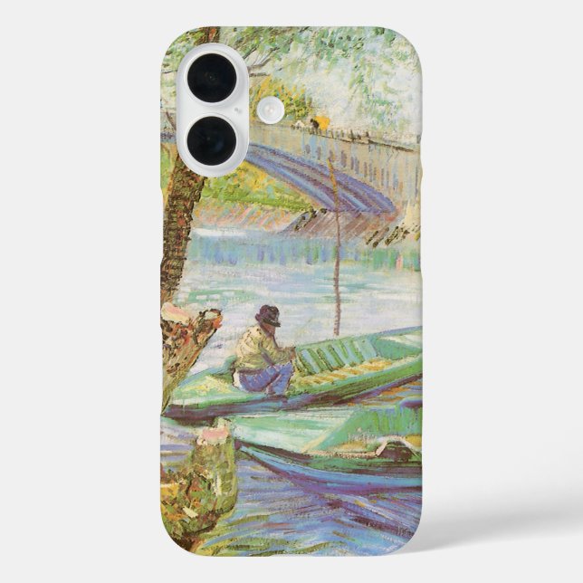 Vincent van Gogh Fishing in Spring, Pont de Clichy Case-Mate iPhone Case (Back)