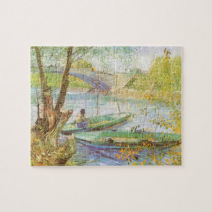 Vincent van Gogh Fishing in Spring, Pont de Clichy Jigsaw Puzzle