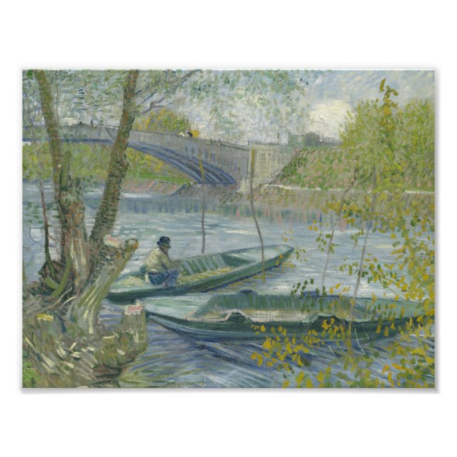 Vincent van Gogh - Fishing in Spring, the Pont de Photo Print (Front)