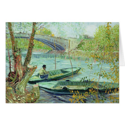Vincent van Gogh | Fishing in the Spring Cards (Front Horizontal)