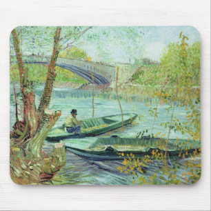 Vincent van Gogh   Fishing in the Spring Mouse Pad