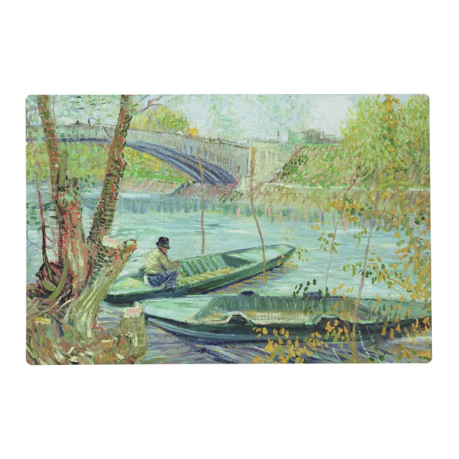 Vincent van Gogh | Fishing in the Spring Placemat (Front)