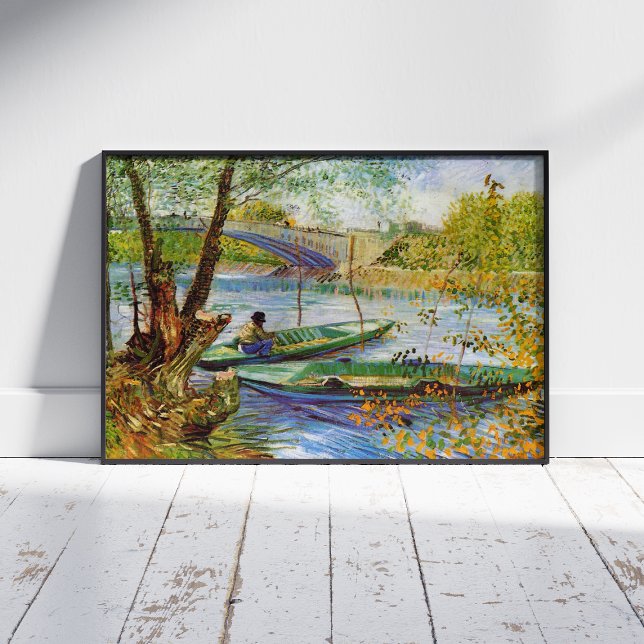 Vincent Van Gogh, Fishing in the Spring Wall Decal (Creator Uploaded)