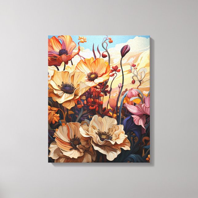Vincent Van Gogh Floral garden Painting Wall art (Front)