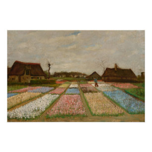 Vincent van Gogh Flower Beds in Holland, c. 1883 Poster