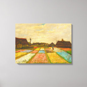 Vincent van Gogh Flower Beds in Holland Canvas Print