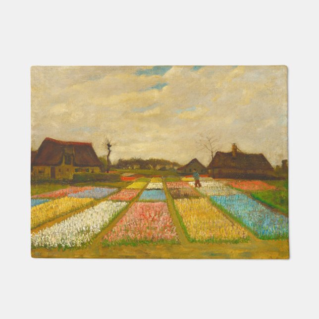 Vincent van Gogh Flower Beds in Holland Doormat (Front)