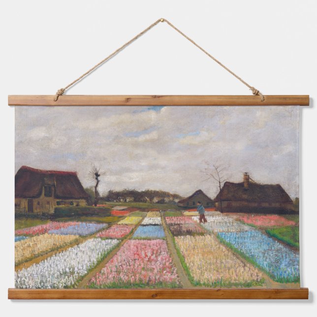 Vincent van Gogh - Flower Beds in Holland Hanging Tapestry (Front)