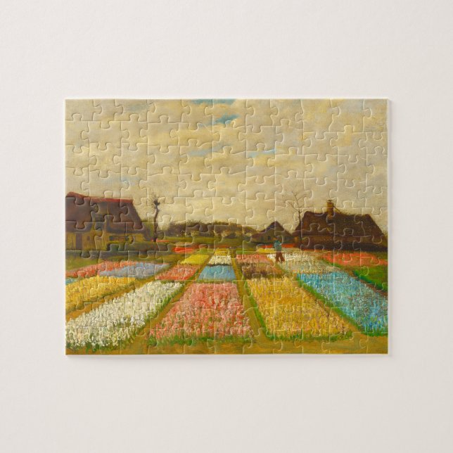 Vincent van Gogh Flower Beds in Holland Jigsaw Puzzle (Horizontal)