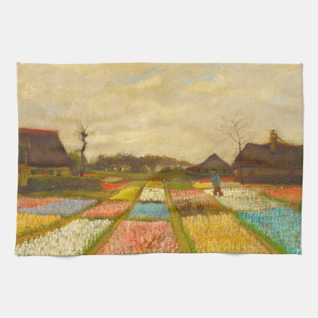 Vincent van Gogh Flower Beds in Holland Kitchen Towel (Horizontal)