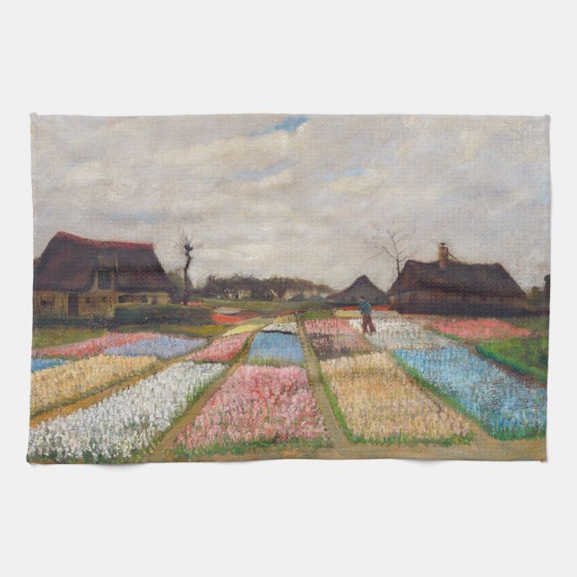 Vincent van Gogh - Flower Beds in Holland Kitchen Towel (Horizontal)