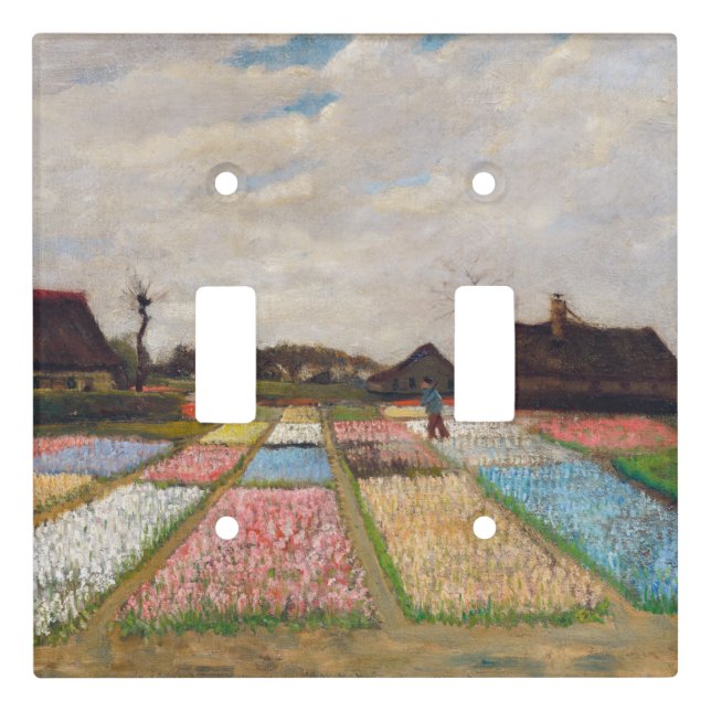 Vincent van Gogh - Flower Beds in Holland Light Switch Cover (Front)