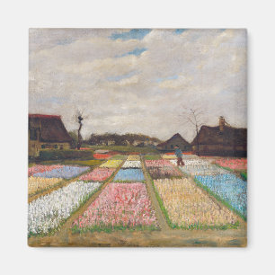 Vincent van Gogh - Flower Beds in Holland Magnet