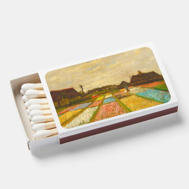 Vincent van Gogh Flower Beds in Holland Matchboxes (Front Open)