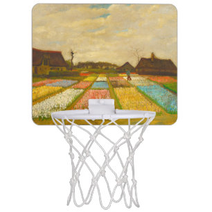 Vincent van Gogh Flower Beds in Holland Mini Basketball Hoop