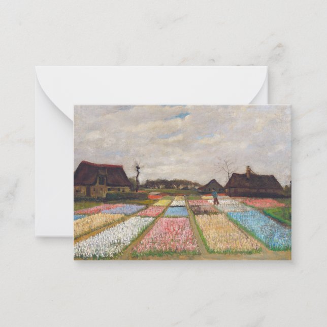 Vincent van Gogh - Flower Beds in Holland Note Card (Front)