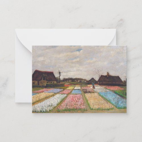 Vincent van Gogh _ Flower Beds in Holland Note Card