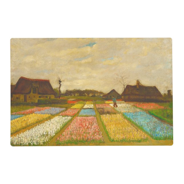 Vincent van Gogh Flower Beds in Holland Placemat (Front)